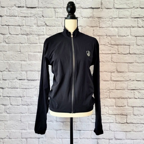 Campagnolo black rain proof cycling zipper closure windbreaker jacket size S - Picture 2 of 13